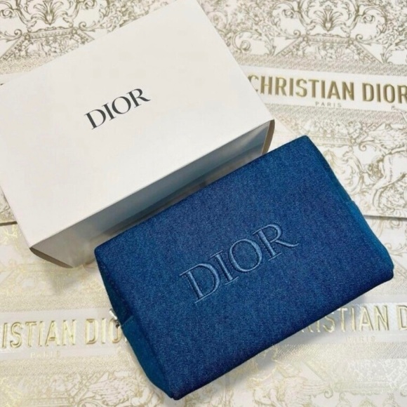 4 x DIOR beauty denim cosmetic pouch bag Limited Edition 2024 - Picture 2 of 6